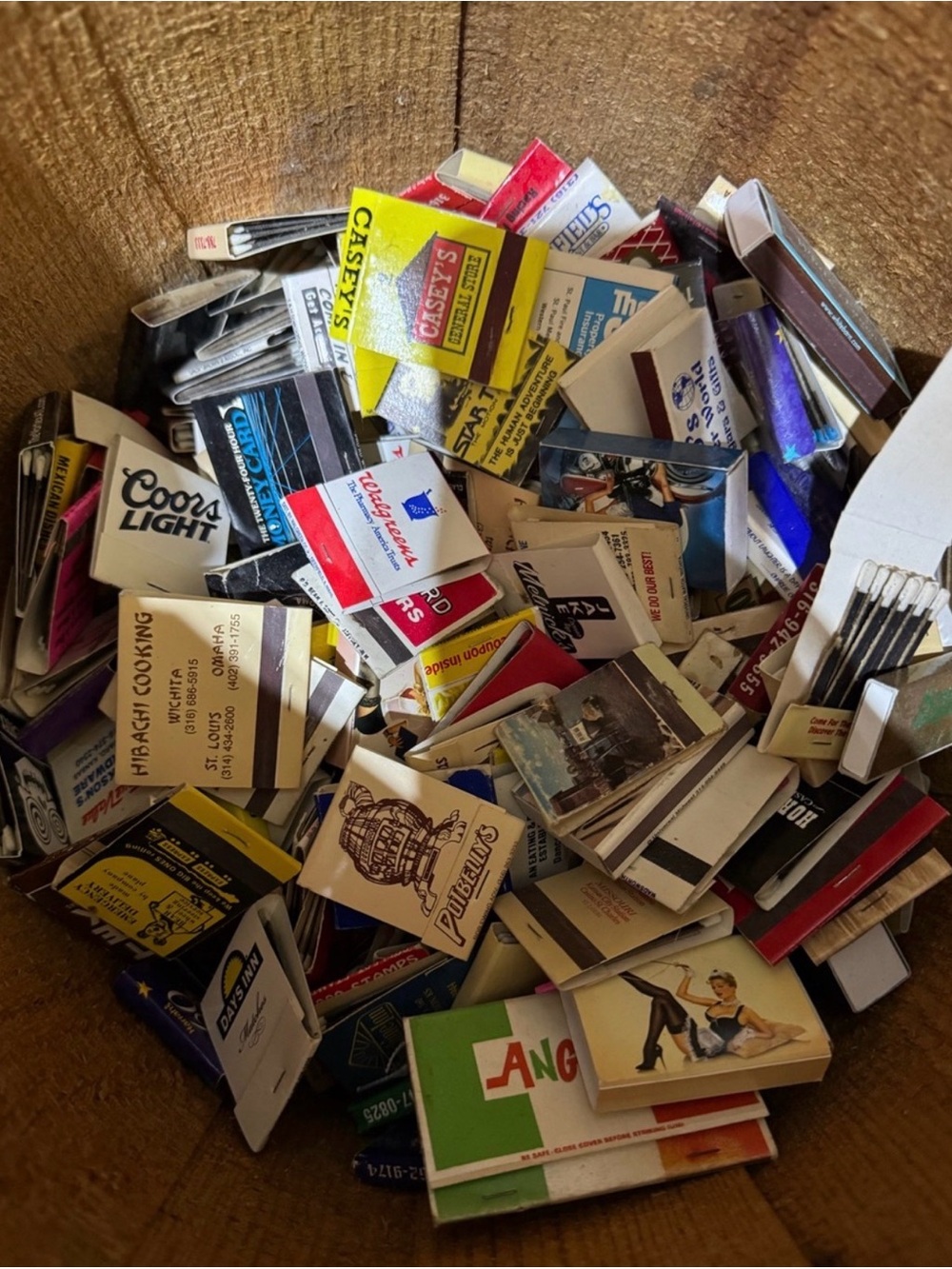 50 piece matchbook vintage to now - new and used